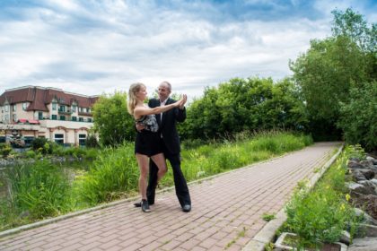 Patrick Ryley and Instructor Simone Goerner